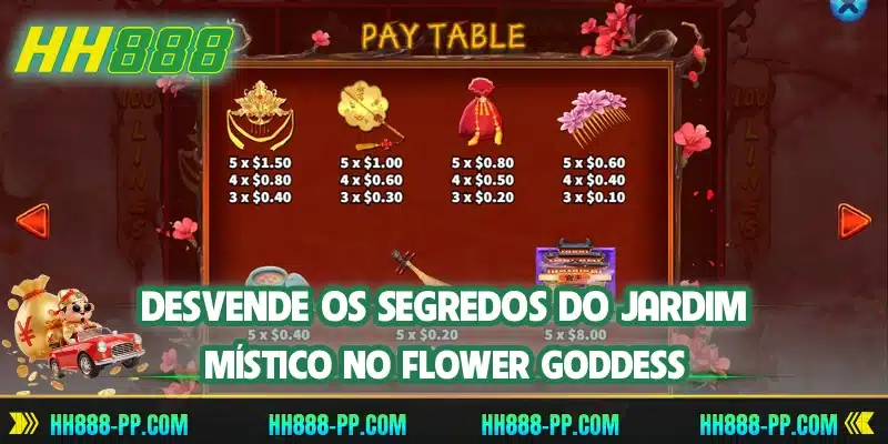 Desvende os segredos do jardim místico no Flower Goddess