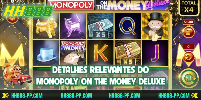 Detalhes relevantes do Monopoly On The Money Deluxe